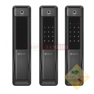 Электронный дверной замок Solity GSP-2000BK BLACK с отпечатком пальца