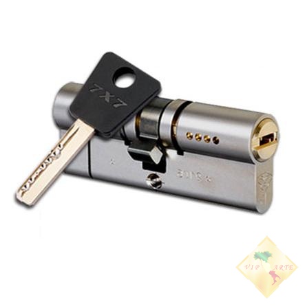 Цилиндр Mul-t-lock 7x7 L100 ТФ 50x50 ключ/вертушка - фото 4
