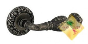 Ручка дверная на розетке LIBERTY &quot;ЛИБЕРТИ&quot; MM 2204.23 античное серебро