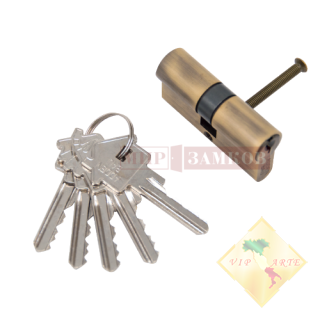 Цилиндр ключ-ключ CYL 5-60 KEY BRONZE ADDEN BAU