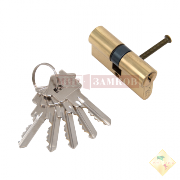 Цилиндр ключ-ключ CYL 5-60 KEY GOLD ADDEN BAU - фото 1