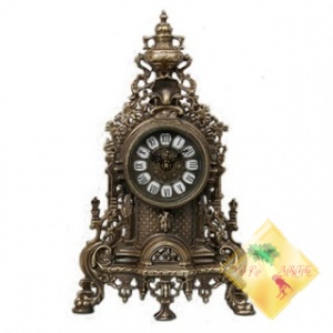 Каминные Часы ГРАНД из бронзы испанской фабрики VIRTUS 1945, 5147 (40х24 см)