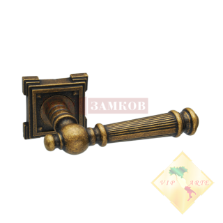 Дверная ручка на квадратной розетке CASTELLO VQ212 AGED BRONZE ADDEN BAU