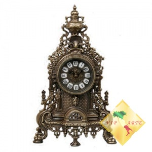 Каминные Часы ГРАНД из бронзы испанской фабрики VIRTUS 1945, 5147 (40х24 см)