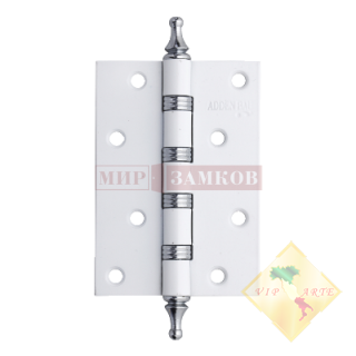 Петля универсальная 100x70x2,5 4W WHITE / CHROME ADDEN BAU